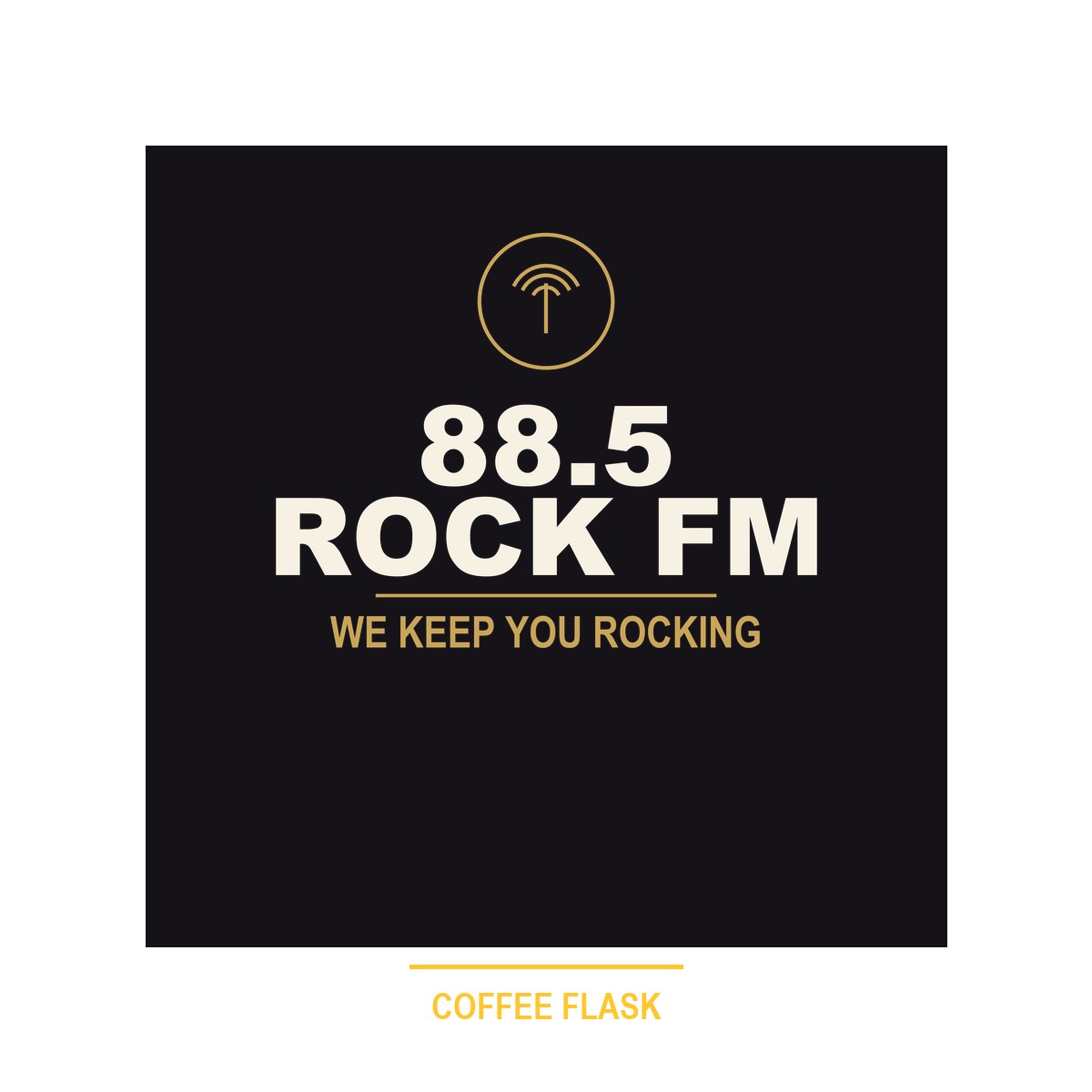 88.5 Rock FM Coffee Flask