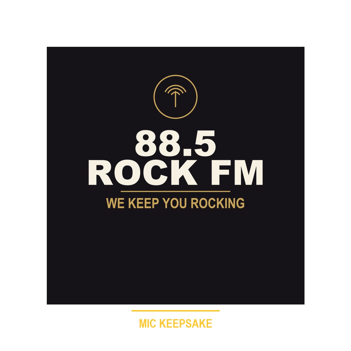 88.5 Rock FM Mic Keepsake