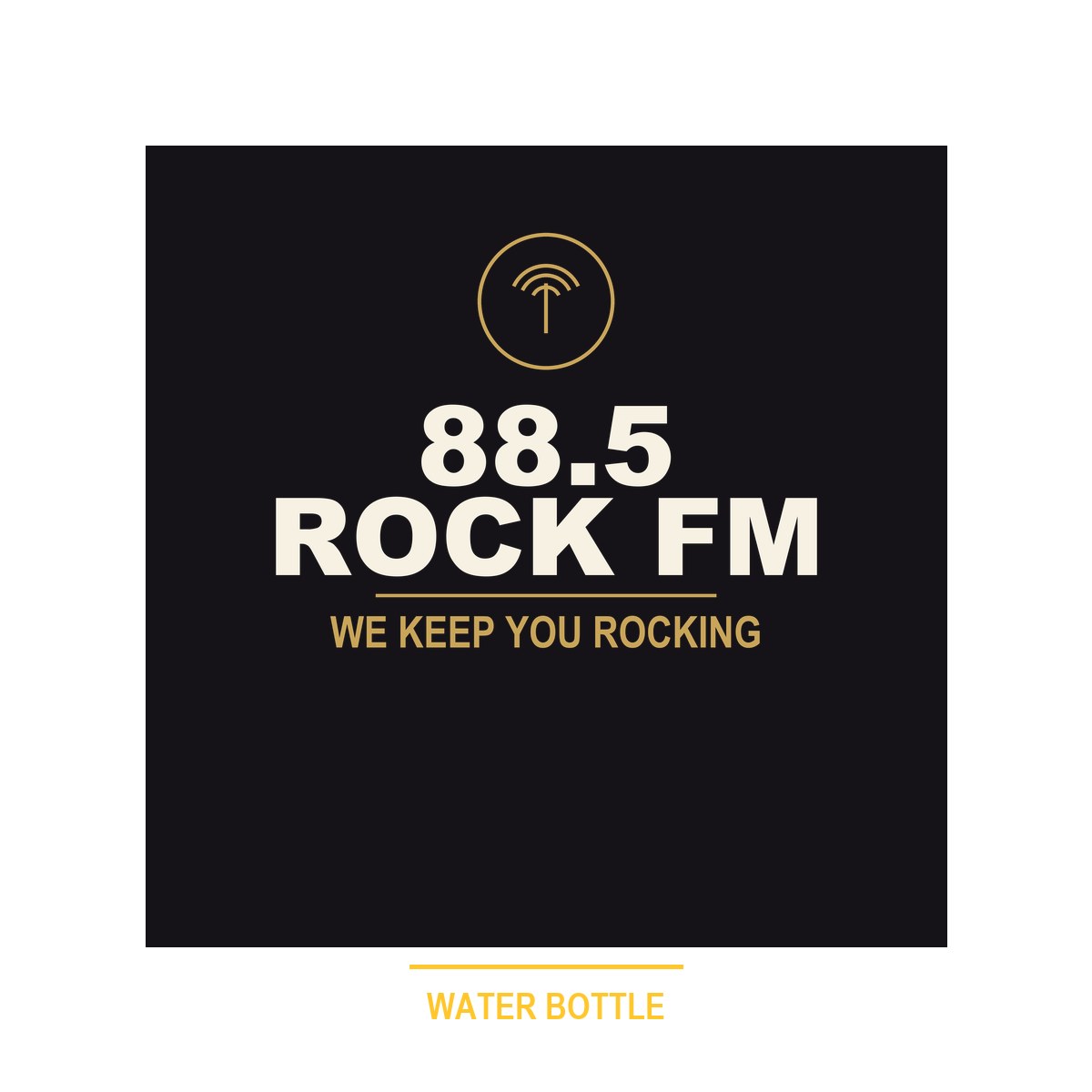 88.5 Rock FM Water Bottle