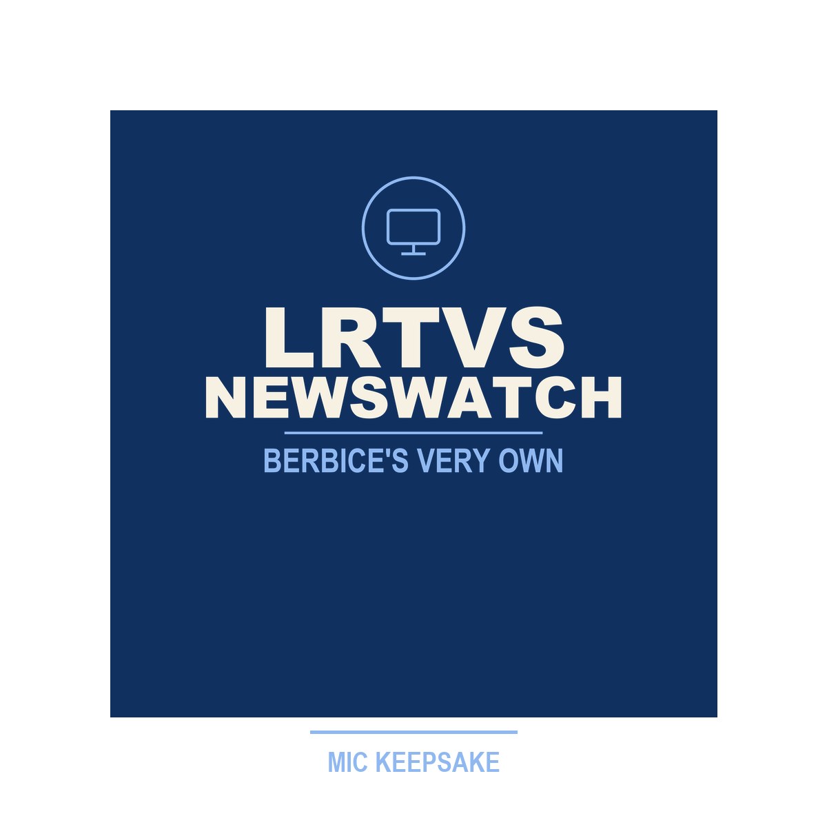 LRTVS NewsWatch Mic Keepsake